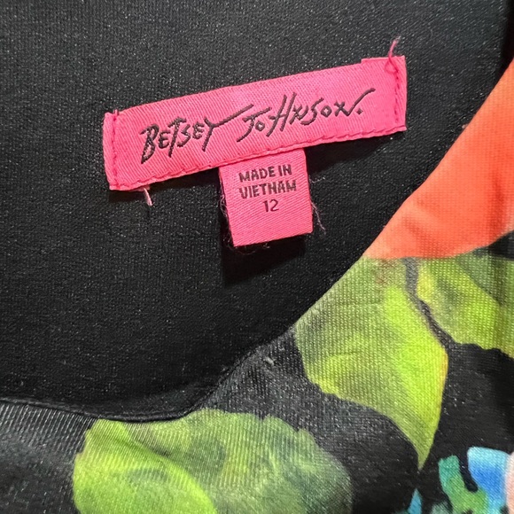 Betsey Johnson Floral Sheath Scuba Dress | 12 - Picture 4 of 4